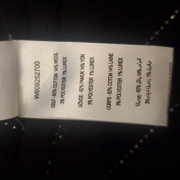 Opening Ceremony Black Silver Striped Long Sleeve Pull Over Wool Top L - Picture 9 of 10